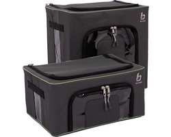 Bo-Camp - Opbergbox - Opvouwbaar - 2 Stuks - 2 Maten