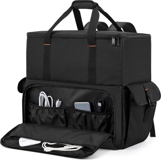 BUBM Desktop PC Computer Travel Storage Draagtas Tas voor Computer Hoofdprocessor Case, Monitor, Toetsenbord en Accessoires, type 1, L, Modern design