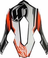 Just1 J12 Helmklep-Just1 J12 Dominator White/Red