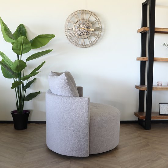 Fauteuil causeuse teddy gris fauteuil pivotant