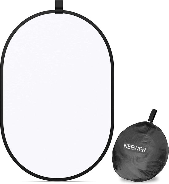 Foto: Fotostudio licht reflector pop out opvouwbare diffuser soft disc met draagtas voor studio en portret buitenfotografie product video display 60x90 cm x01nsk172