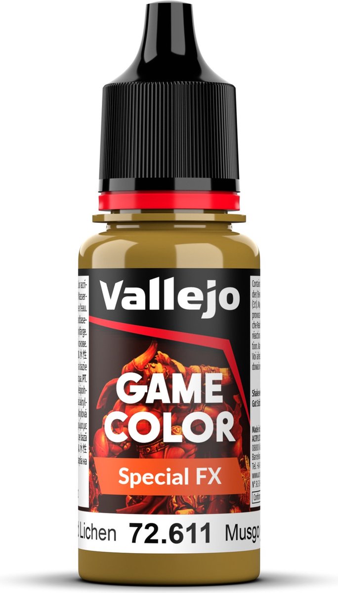 Vallejo Hobbyverf Acrylverf - 72611 Special Fx - Moss And Lichen - Acryl - Verf flesje - 18 ml