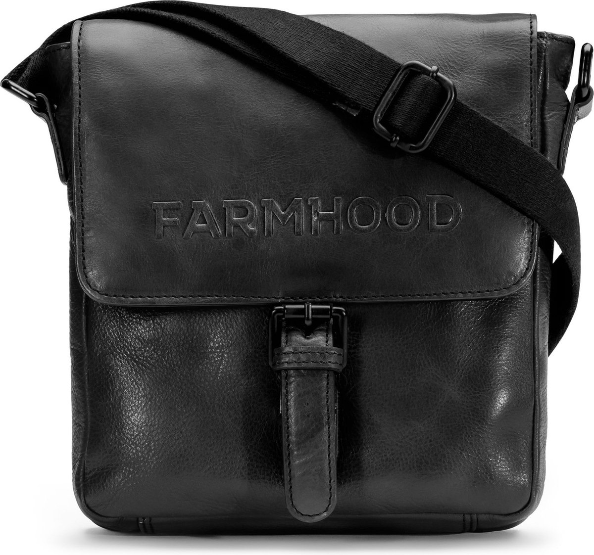Farmhood Schoudertas Memphis Crossbody Bag Black Zwart