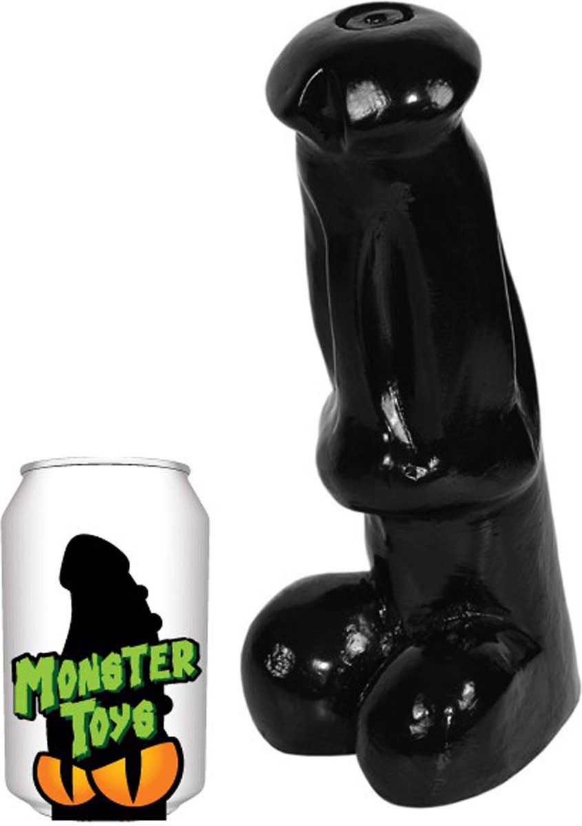 Goedkoopste Gangbangster - Giclore - Dildo - 20 x 8,5 cm - PVC - Zwart