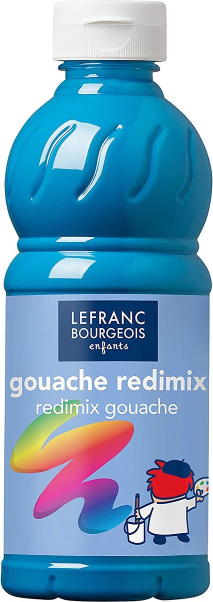 L&B Plakkaatverf Redimix Turquoise Blue 500ml