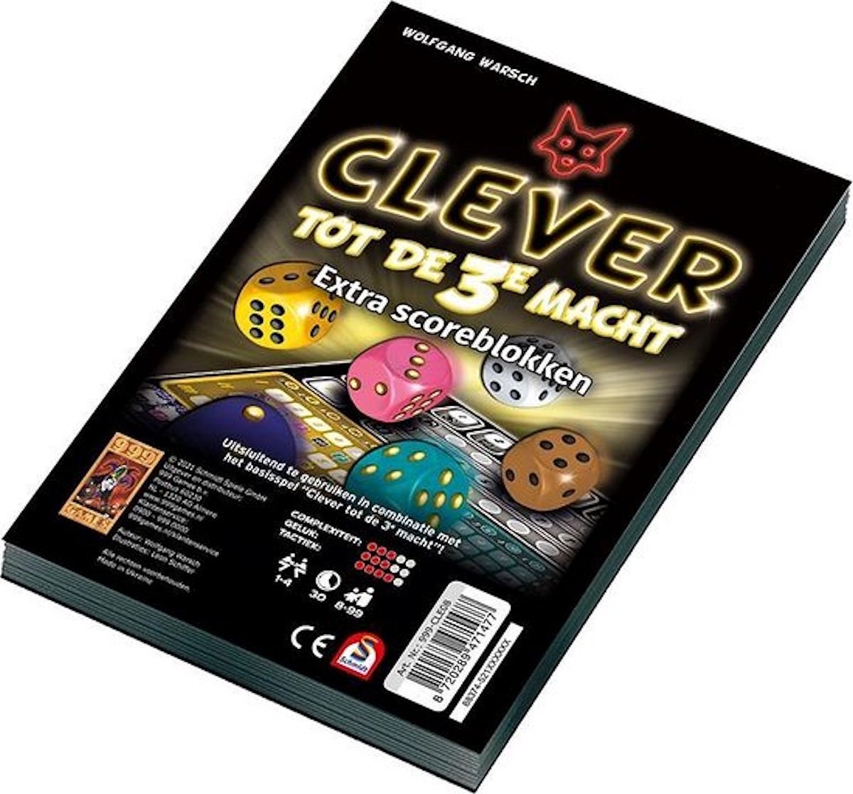 Scoreblokken Clever tot de 3e macht twee stuks Dobbelspel