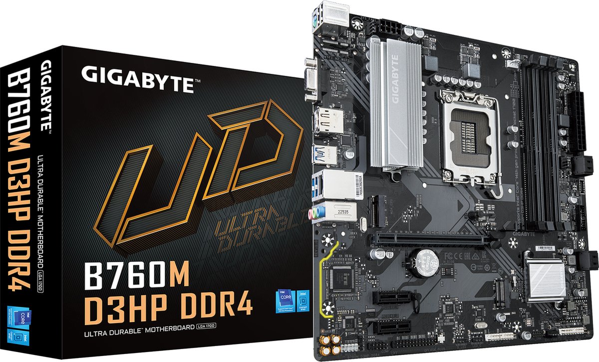 Gigabyte B760M D3HP DDR4 - Moederbord