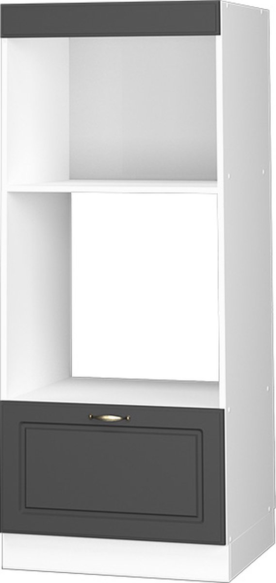 Vicco Fame-Line Magnetronkast – 60 cm open Anthrazit-Gold Landhaus Anthrazit-Gold landelijk/Wit