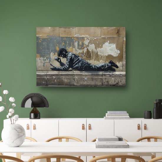 Décoration murale personne - Décoration murale Object - Tableau toile Mobile - Décoration salon industriel - Tableau toile salon - Toile décoration chambre 150x100 cm