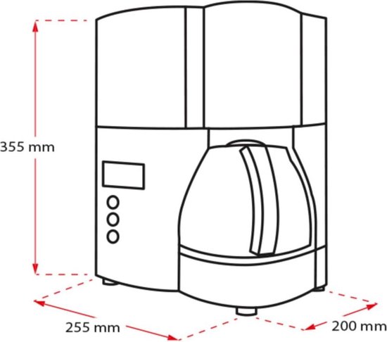 Melitta 1012-04 Filterkoffiezetapparaat, Aroma Elegance Therm, Zwart/Roestvrij Staal,12 kopjes Melitta 1012-04 Filterkoffiezetapparaat, Aroma Elegance Therm, Zwart/Roestvrij Staal,12 kopjes