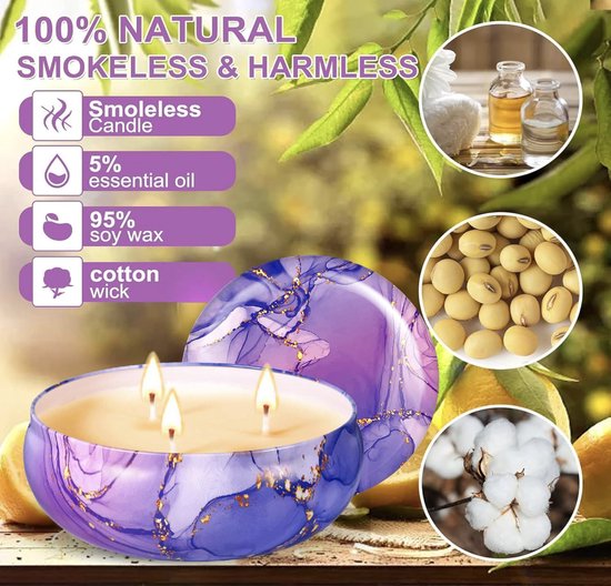 Citronella Kaarsen voor buiten, groot, 2 x 400 ml voor buiten
