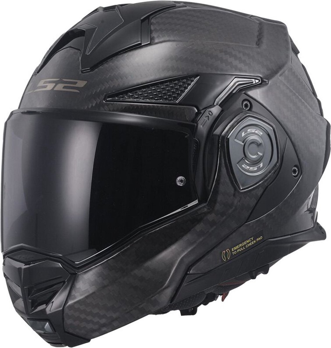 LS2 Helm Advant X Carbon met intercom 4X maat L