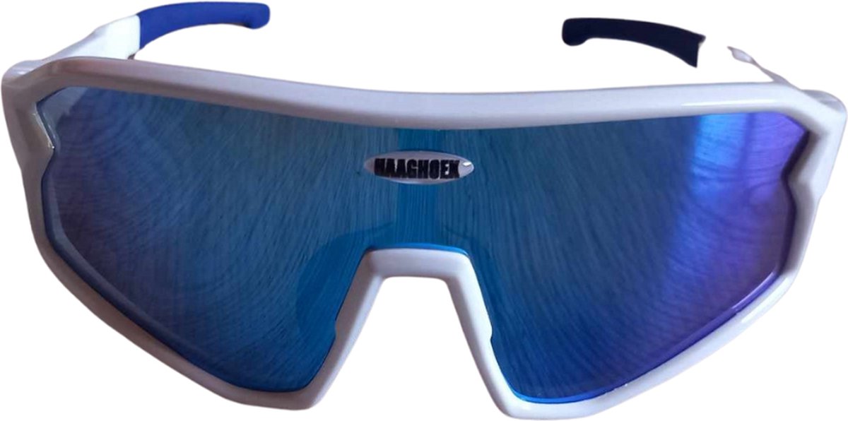 Haaghoek Future Fietsbril – Blauw-wit – Kids – Goede UV-bescherming – Lichtgewicht ontwerp