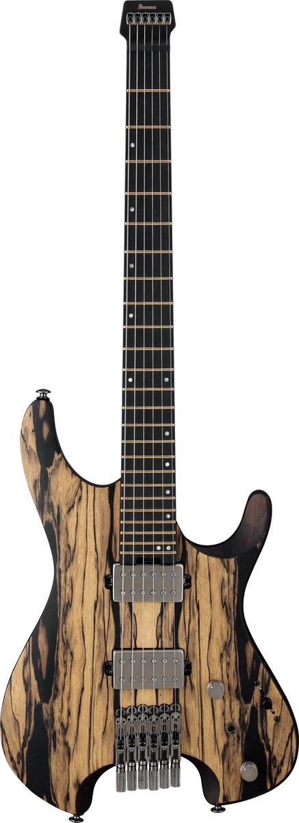 Ibanez Limited Edition Q Series Q52PE-NTF Natural Flat headless elektrische gitaar met gigbag