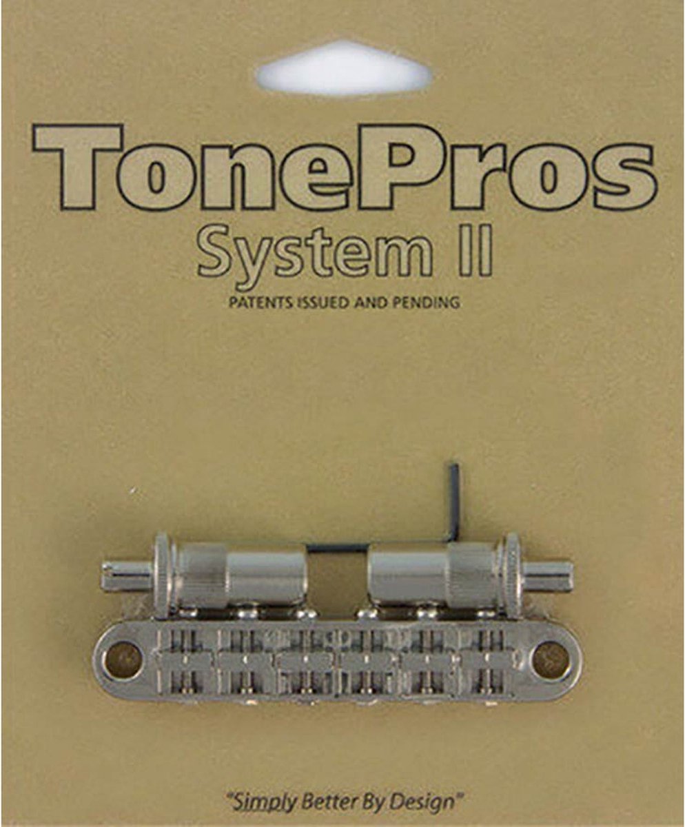 TonePros ALTOM-N Aluminium Tune-O-Matic Brug voor Importgitaren