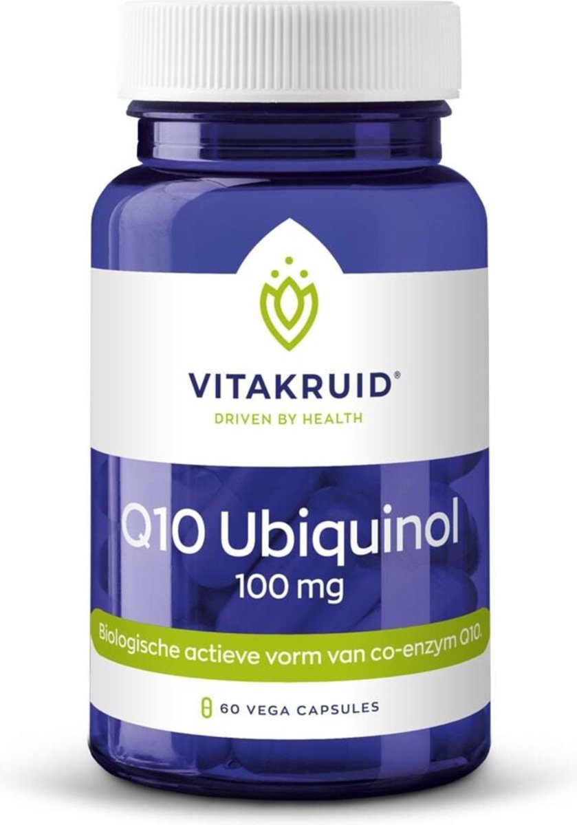 Vitakruid Q10 Ubiquinol 100 mg - 2 x 60 vegancapsules - Voordeelverpakking