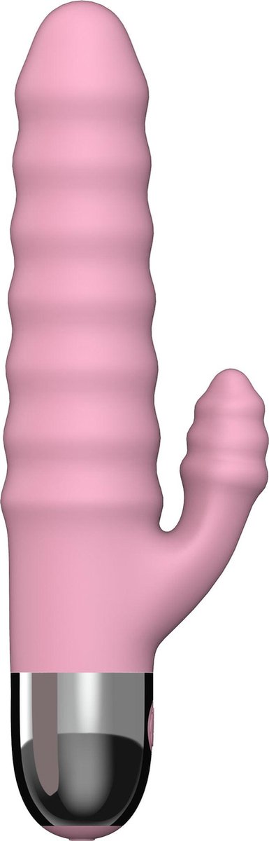 Love Magic - Duet Driller Vibrator - Dubbele motor - Oplaadbaar - 17,5 cm - Roze