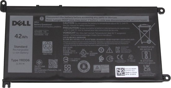 Dell FDRHM Batterij 42Wh voor Laptops