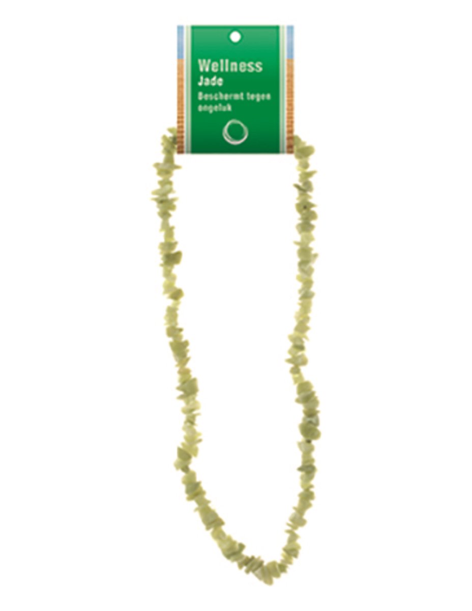 Serpentijn Jade splitketting + kaart