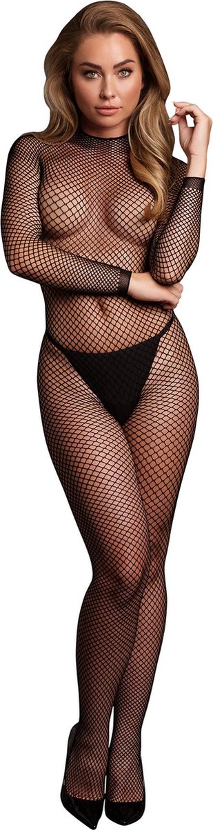 Goedkoopste Bodystocking Fishnet Structure - Open / Turtle - OS - Black