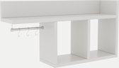 Witte Wandplank | Melamine Gecoat | 18mm Dik | Multifunctioneel met Talrijke Planken