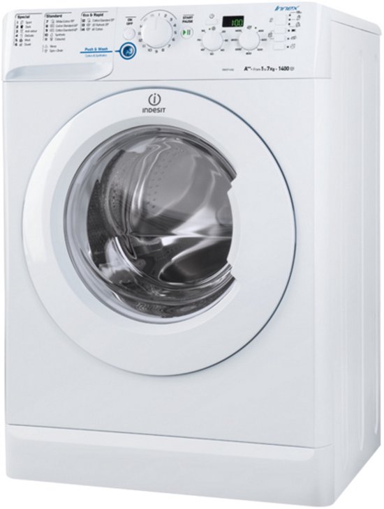 Indesit XWD71452 wasmachine Voorbelading 7 kg 1400 RPM Wit