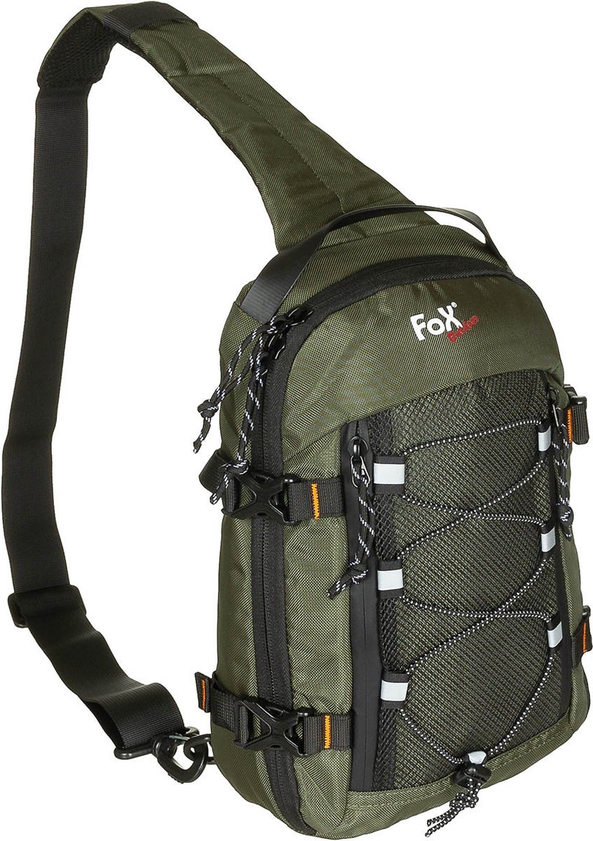 Fox outdoor One strap rugzak / sling bag compact 5L, olijfgroen