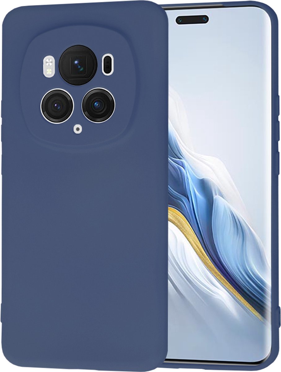 Techsuit Soft Flex Silicone Back Cover hoesje voor HONOR Magic6 Pro - Navy Blue