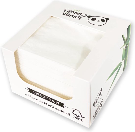 greenbox - Papieren servetten ongebleekt, 33 x 33 cm, 1 laag, 1/8 vouw, 100 St