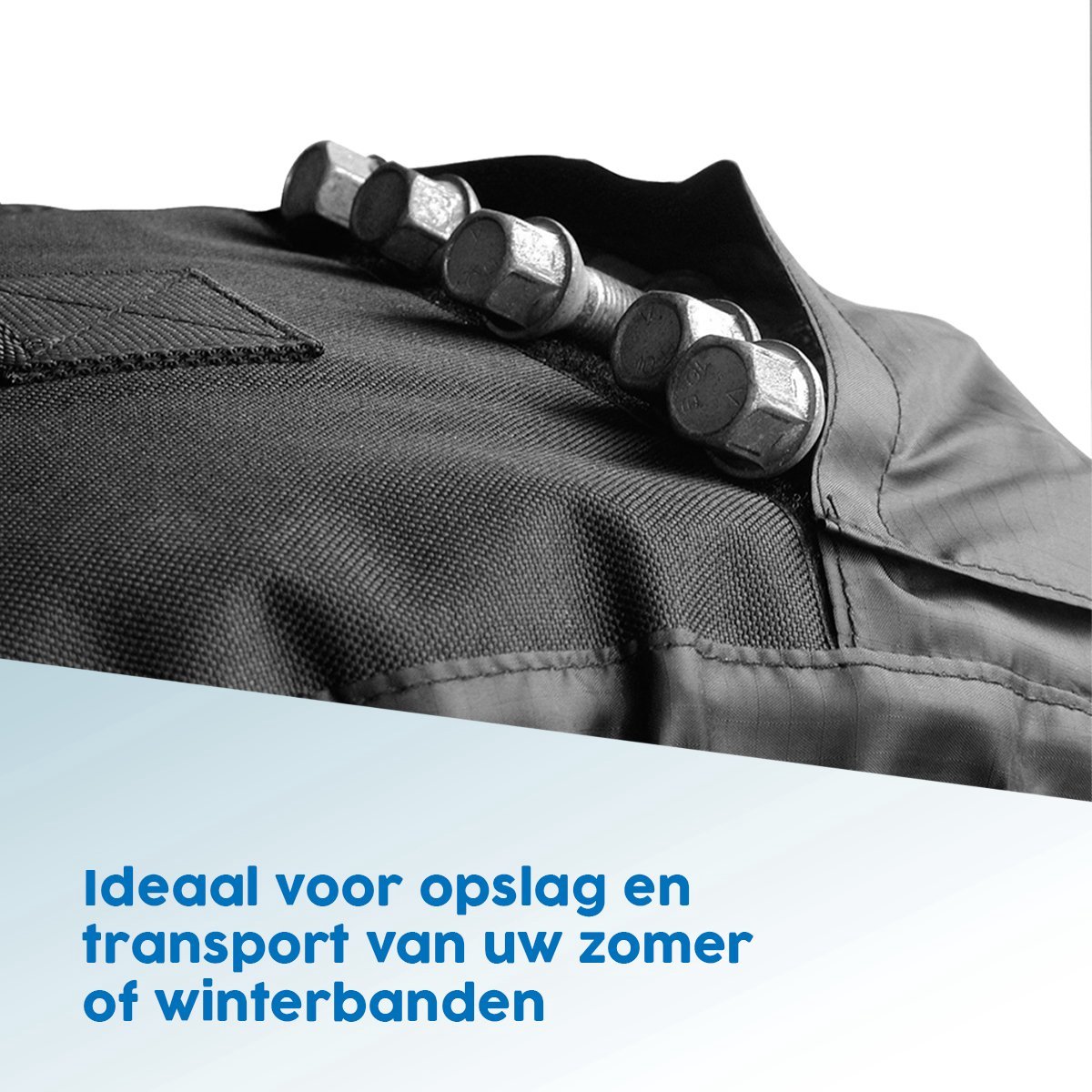 ProPlus Bandenhoezen - Bandentassen - Bandbreedte maximaal 280 mm - Wielhoes - Winter- en Zomerbanden Hoezenset - Reservewiel - XL - Eenvoudige Montage - 4 Stuks - Zwart – foto 6