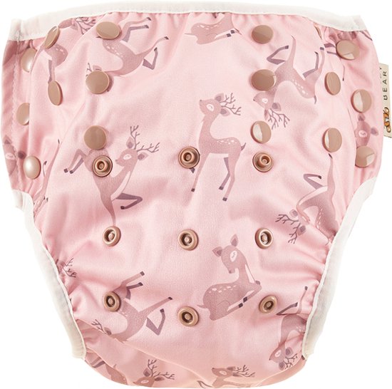 HappyBear | Zwemluier - Oh Deer | 0-3 jaar | Wasbaar | Licht en compact - handig voor op reis | Goede pasvorm door elastische sluiting