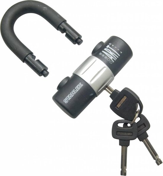 Stahlex Kettingslot - gehard staal - 10 mm dik - 120 cm lang - zwart van Stahlex — afbeelding 3