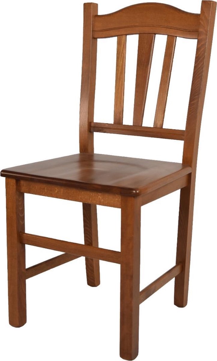 Tommychairs Silvana - Eetkamerstoel - 1 Stuk - Licht Walnoot - Hout