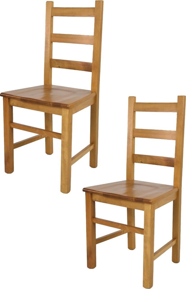 Tommychairs Rustica - Eetkamerstoelen - Set van 2 - Eikenhout