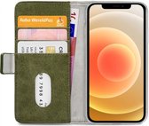 Mobilize - iPhone 12 Hoesje - Elite Gelly Wallet Book Case Groen