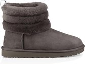 UGG - Dames Snowboots Fluff Mini Quilted - Grijs - Maat 38