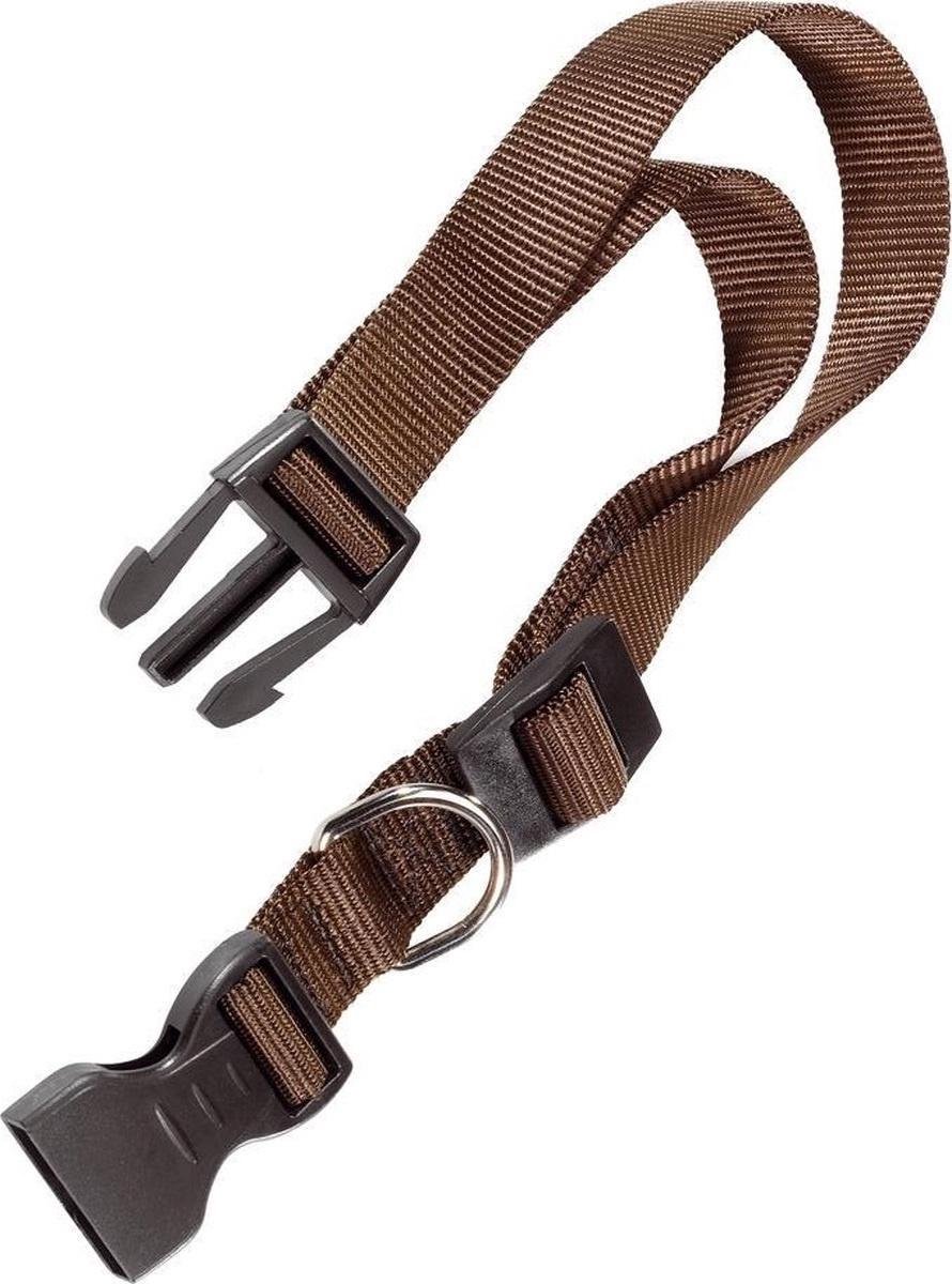 Ferplast Halsband Honden Club 70 Cm Nylon Bruin/zwart
