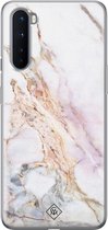 OnePlus Nord hoesje siliconen - Parelmoer marmer | OnePlus Nord case | multi | TPU backcover transparant