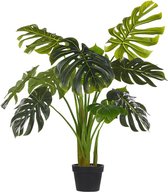 Beliani MONSTERA PLANT - Kunstplant - groen - synthetisch materiaal
