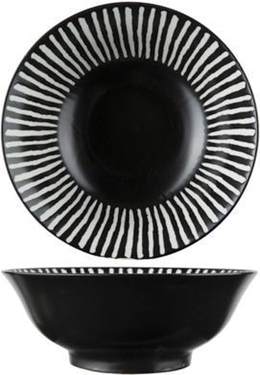 Okapi Black Bowl D20,8xh7,6cm1.23l Kom