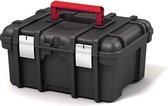Keter Wide Toolbox Gereedschapskoffer - 16 inch - 41,9x32,7x20,5cm - Zwart