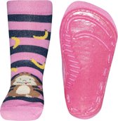 Ewers antislip sokken Roze met apen