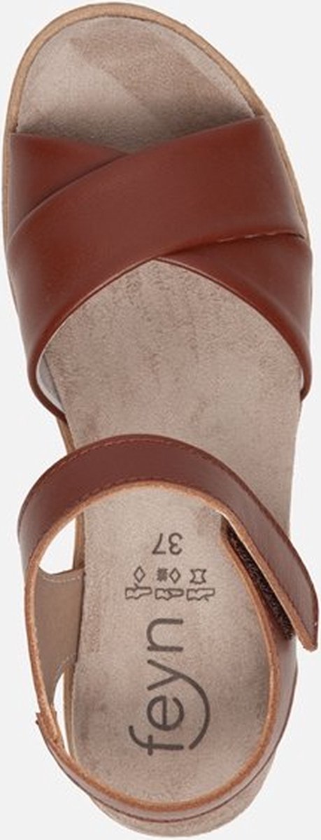 Feyn Sandalen cognac - Maat 36 | bol.com
