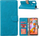 Ntech Samsung Galaxy A31 Book Case - Turquoise