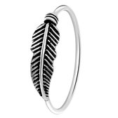 Lucardi Dames Ring veer Bali - Ring - Cadeau - Echt Zilver - Zilverkleurig