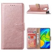 Xssive Hoesje voor Xiaomi Redmi Note 9 - Book Case - Rose Goud