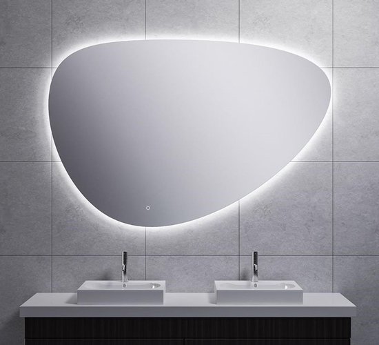 Miroir LED sans condensation Wiesbaden Uovo Dimmable 60 x 40 cm. | bol.com