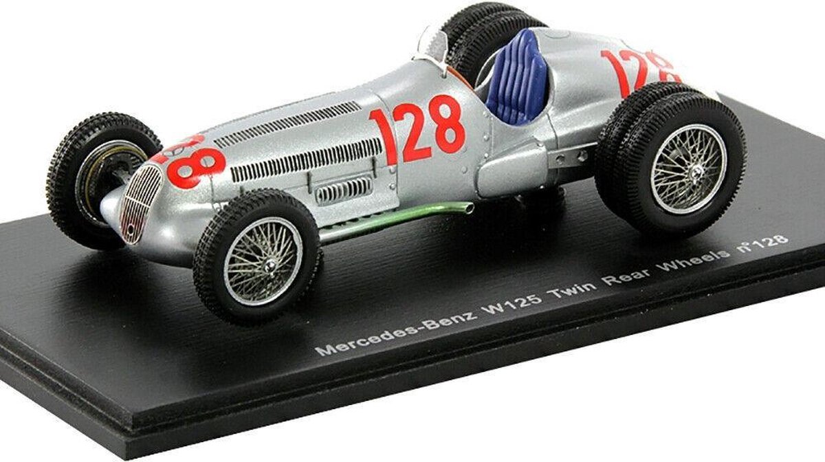 Mercedes-Benz W125 Twin Rear Wheels #128 Hill Climb 1939 - 1:43