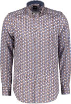 Jac Hensen Overhemd - Modern Fit - Blauw - 3XL Grote Maten