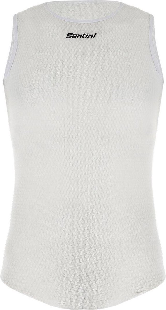 Santini Ondershirt mouwloos Wit Heren - Alpha Baselayer White - XL/XXL